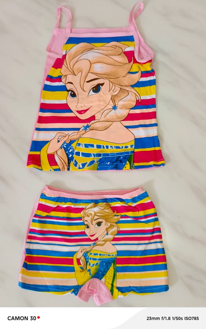 Ensemble Sous-Vêtements Fille – Motif Elsa Reine des Neiges