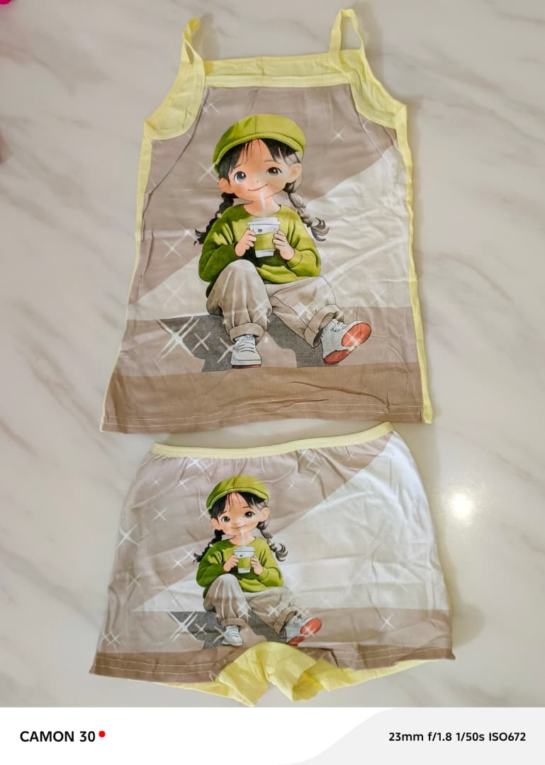 Ensemble Sous-Vêtements Fille – Motif Elsa Reine des Neiges