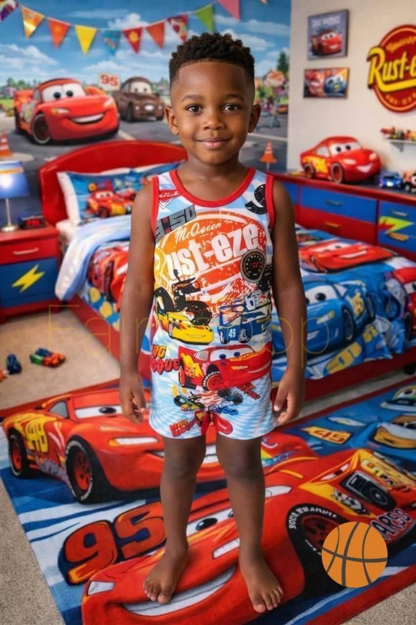 – Débardeur + Short Lightning McQueen