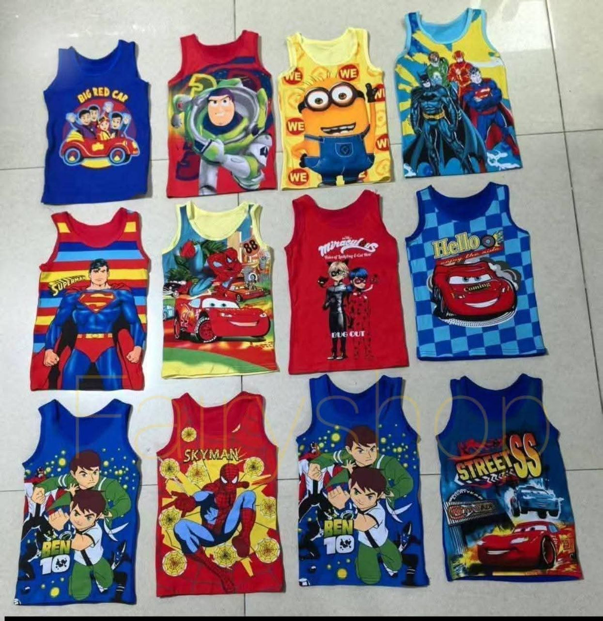 – Débardeur + Short Lightning McQueen